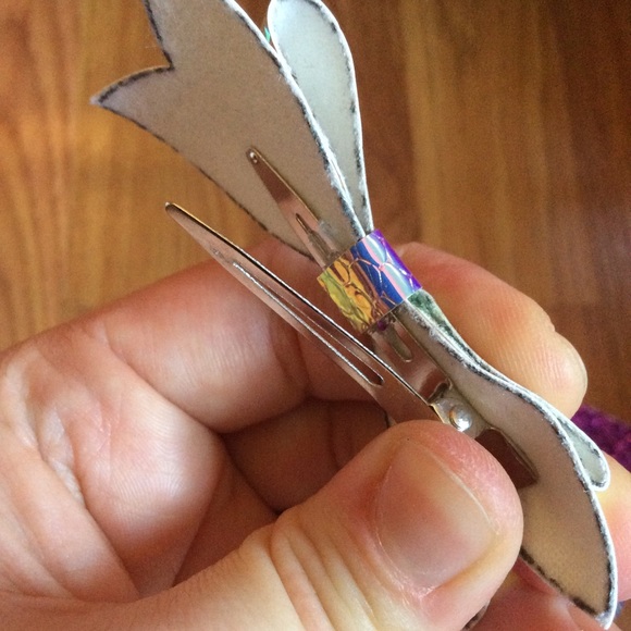 Iridescent Pink Mermaid Hair Clips - Picture 5 of 5